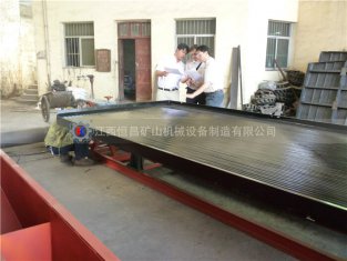 新型軸承式云錫搖床設(shè)備的使用方法